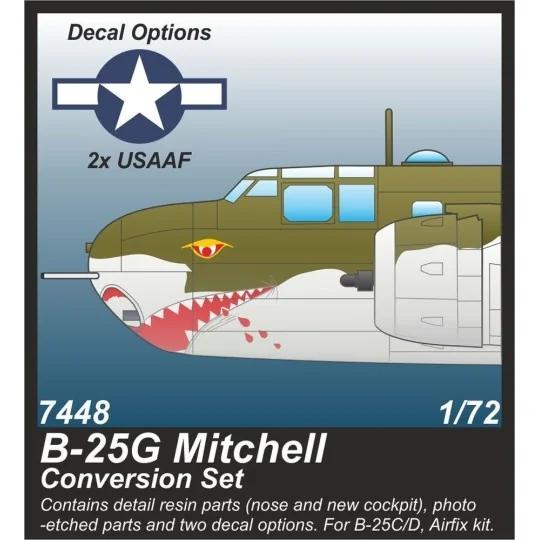 B-25G Mitchell 75 mm Gun Nose Conversion Set - CMK 129-7448