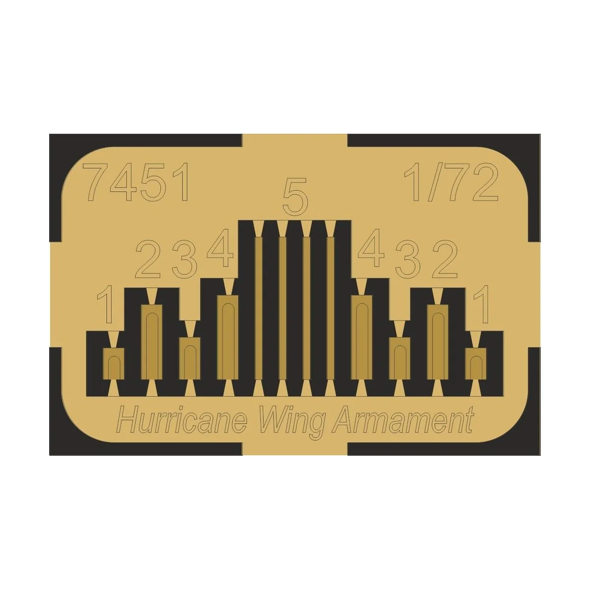 Hurricane Wing Armament (8 guns) - CMK 129-7451