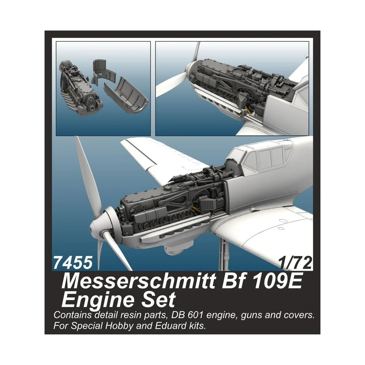 Messerschmitt Bf 109E Engine, 1/72 - CMK 129-7455