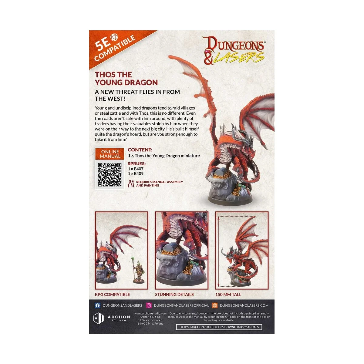 Dungeons & Lasers Dragons: THOS THE YOUNG DRAGON - Archon Studio DN...