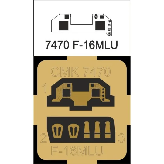 F-16MLU Cockpit, 1/72 - CMK 129-7470