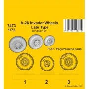 A-26 Invader Wheels Late Type / for Italeri kit - CMK 129-7473