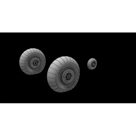 Junkers Ju 88A/C Wheels Early Type (Revell kits), 1/72 - CMK 129-7478 Junkers Ju 88A/C Wheels Early Type (Revell kits), 1/72 - CMK 129-7478