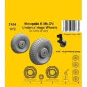 Mosquito B Mk.XVI Undercarriage Wheels / Airfix kit only - CMK 129-...
