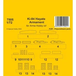 Ki-84 Hayate Armament / Arma Hobby kits - CMK 129-7505