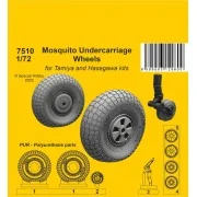 Mosquito Undercarriage Wheels / for 1/72 Tamiya and Hasegawa kits -...