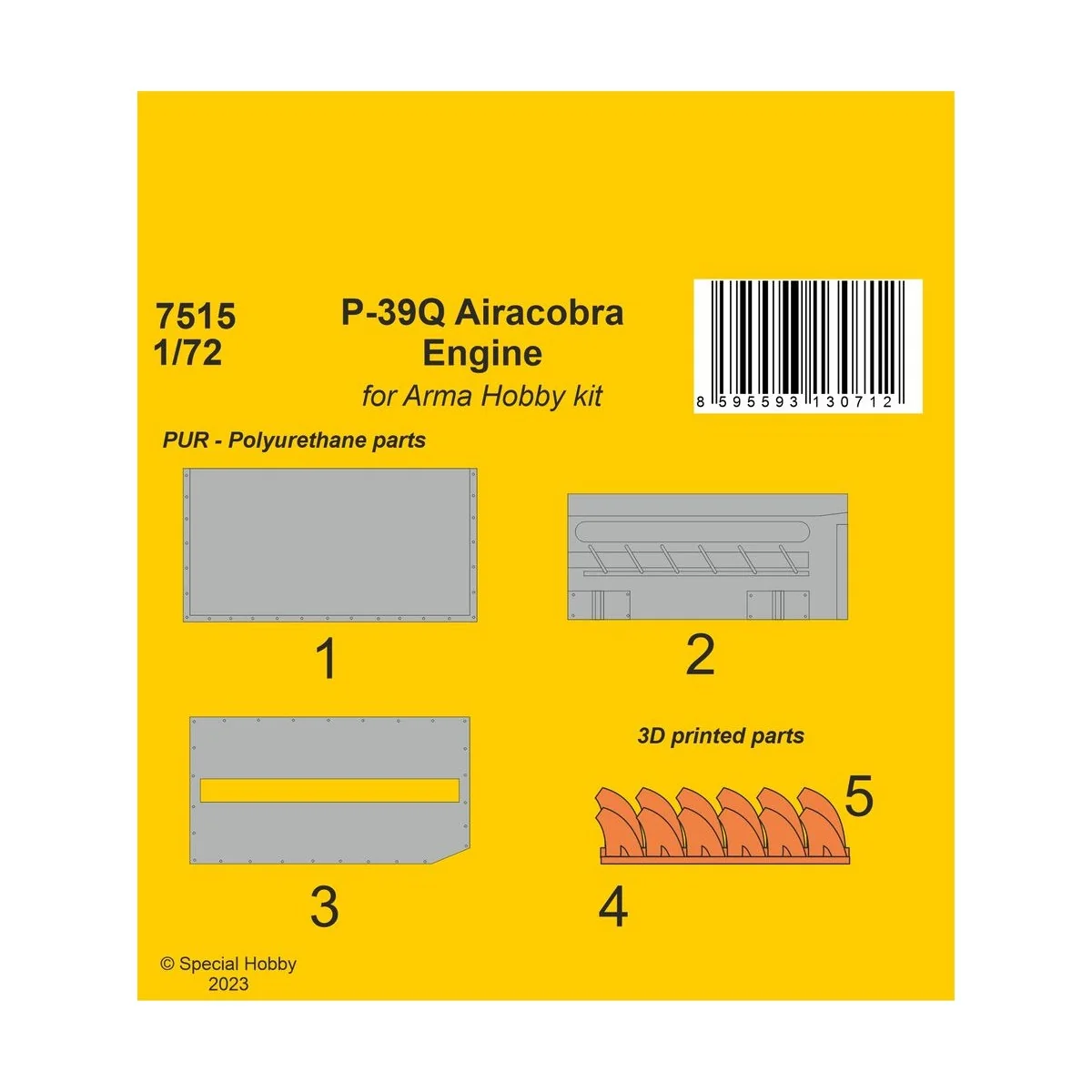 P-39Q Airacobra Engine 1/72 - CMK 129-7515