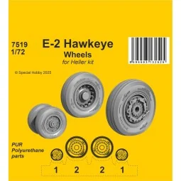 E-2 Hawkeye Wheels for Heller kit - CMK 129-7519
