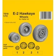 E-2 Hawkeye Wheels for Heller kit - CMK 129-7519