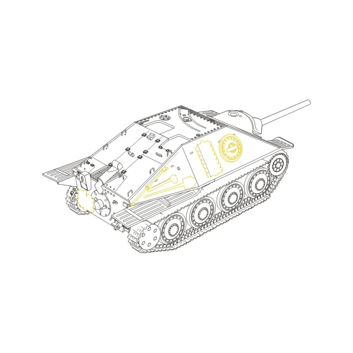 Hetzer G-13 Swiss post-war version für Tamiya-Bausatz, 1/48 - CMK 1... Hetzer G-13 Swiss post-war version für Tamiya-Bausatz, 1/48 - CMK 1...