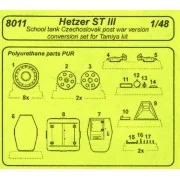 Hetzer ST III Czech post-war version für Tamiya-Bausatz - CMK 129-8011