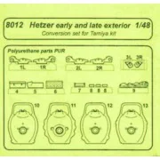 Hetzer early and late exterior für Tamiya Bausatz - CMK 129-8012