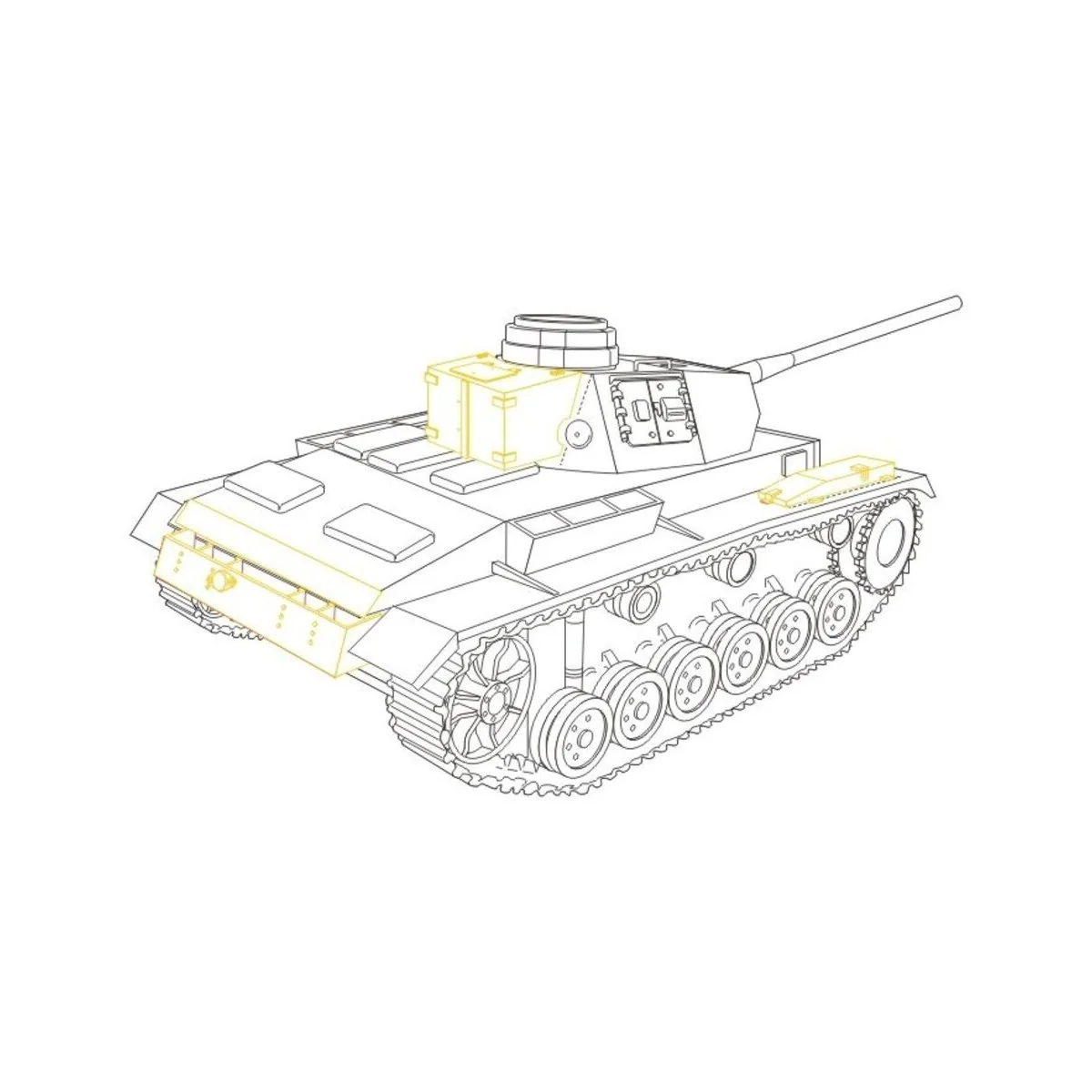 Pz.Kpfw. III Ausf. L ''control tank'' für Tamiya-Bausatz, 1/48 - CM... Pz.Kpfw. III Ausf. L ''control tank'' für Tamiya-Bausatz, 1/48 - CM...