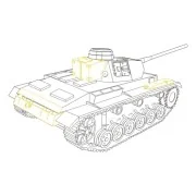 Pz.Kpfw. III Ausf. L ''control tank'' für Tamiya-Bausatz, 1/48 - CM... Pz.Kpfw. III Ausf. L ''control tank'' für Tamiya-Bausatz, 1/48 - CM...
