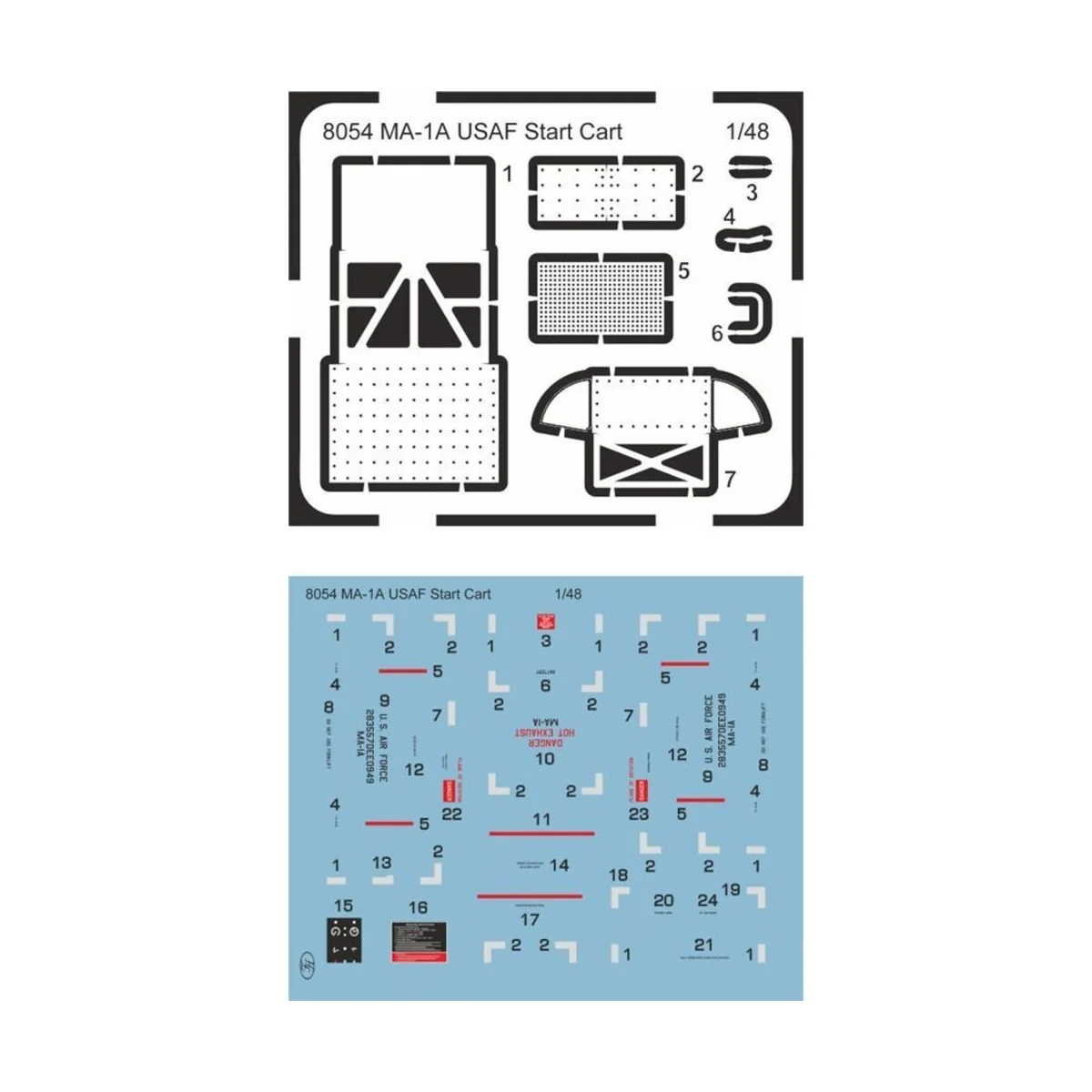 MA-1A-USAF Start Cart, 1/48 - CMK 129-8054 MA-1A-USAF Start Cart, 1/48 - CMK 129-8054