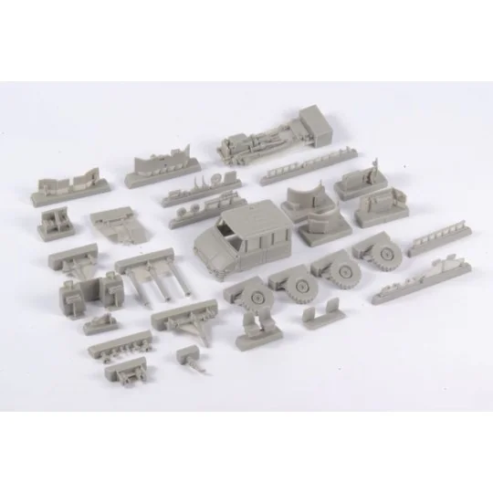 Unimog U406 DoKa Military Airport Tug + Towbar, 1/48 - CMK 129-8055