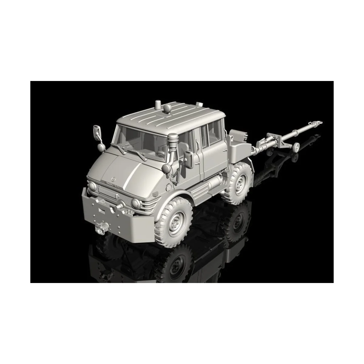 Unimog U406 DoKa Military Airport Tug + Towbar, 1/48 - CMK 129-8055
