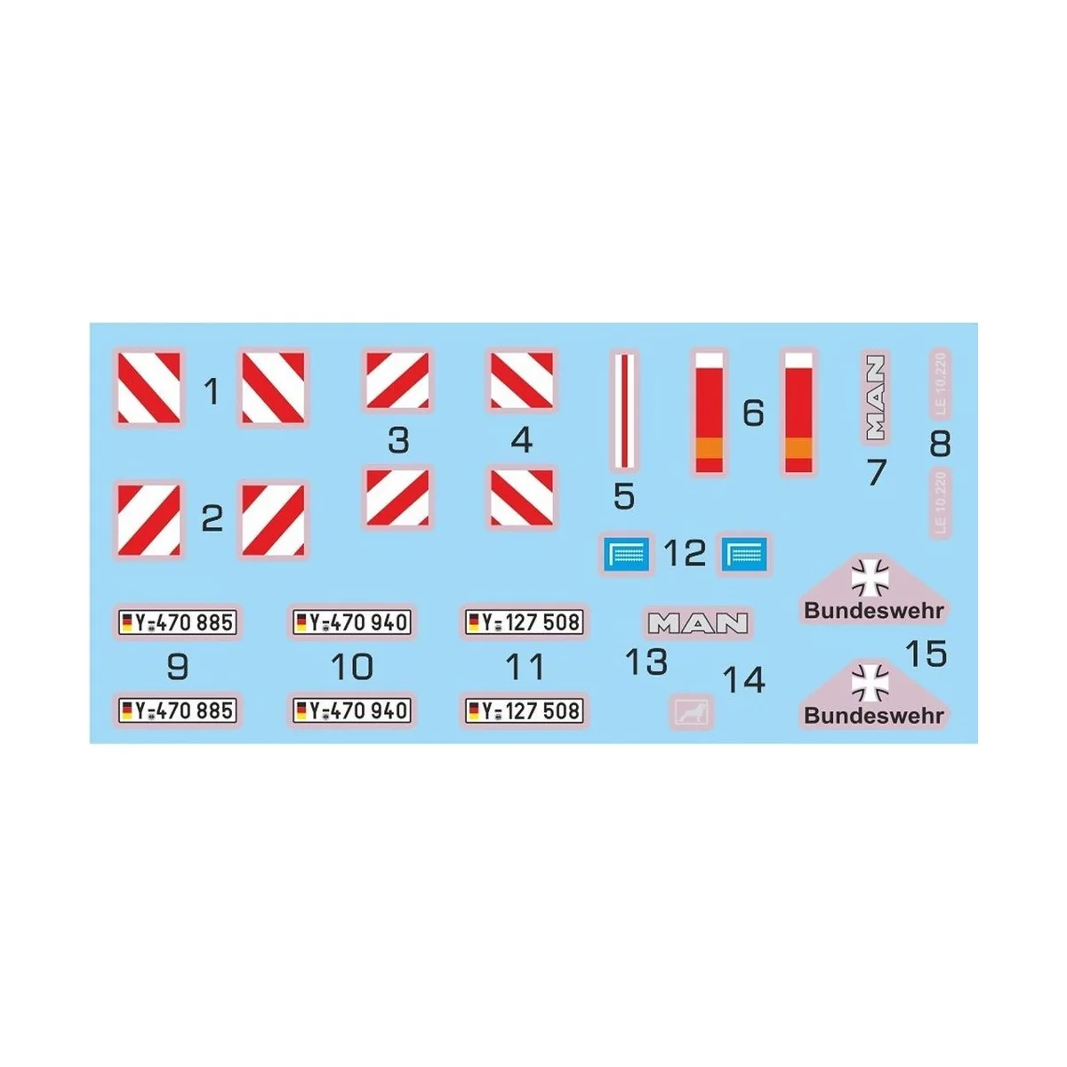 MAN LE 10.220 Bundeswehr Military Aircra Tug + Towbar - CMK 129-8056