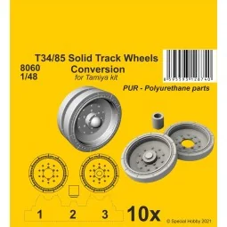 T34/85 Solid Track Wheels Conversion Set - CMK 129-8060