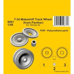 T-34 Makeshift Track Wheel (from Panther), 1/48 - CMK 129-8061
