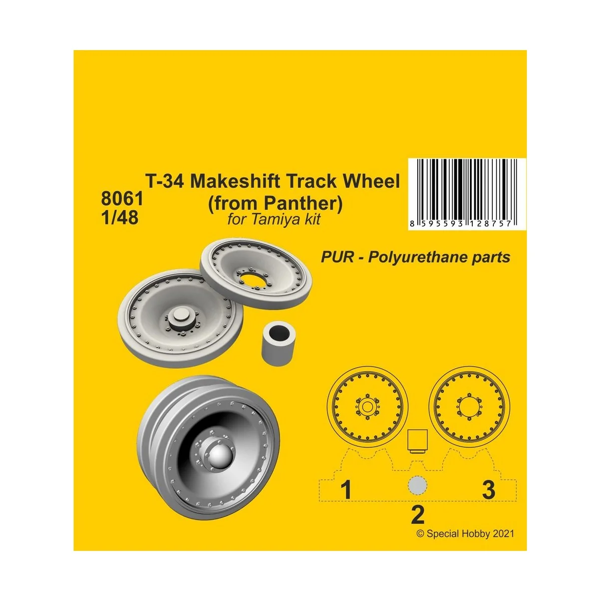 T-34 Makeshift Track Wheel (from Panther) - CMK 129-8061