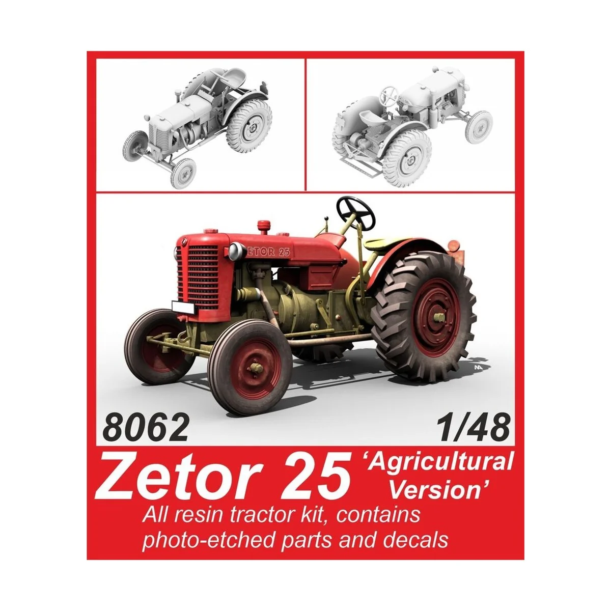 Zetor 25 'Agricultural Version ' 1/48 - CMK 129-8062