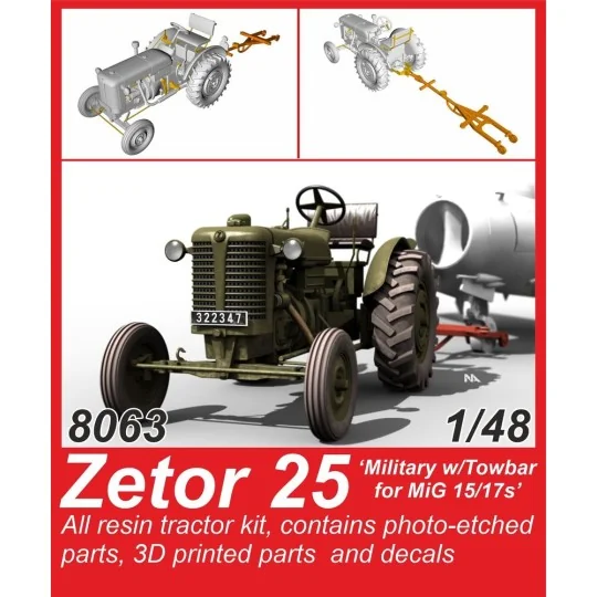 Zetor 25 'Military w/Towbar for MiG 15/17s', 1/48 - CMK 129-8063