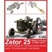 Zetor 25 'Military w/Towbar for MiG 15/17s' 1/48 - CMK 129-8063