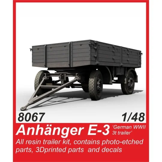 E-3 German WWII Trailer, 1/48 - CMK 129-8067