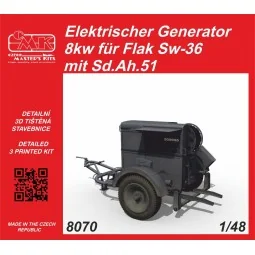 Elektrischer Generator 8kw für Flak Sw-36 mit Sd.Ah.51 - CMK 129-8070