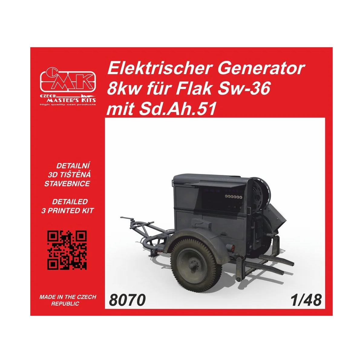 Elektrischer Generator 8kw für Flak Sw-36 mit Sd.Ah.51 - CMK 129-8070