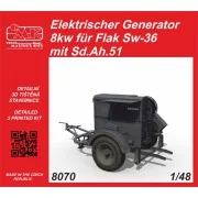 Elektrischer Generator 8kw für Flak Sw-36 mit Sd.Ah.51 - CMK 129-8070