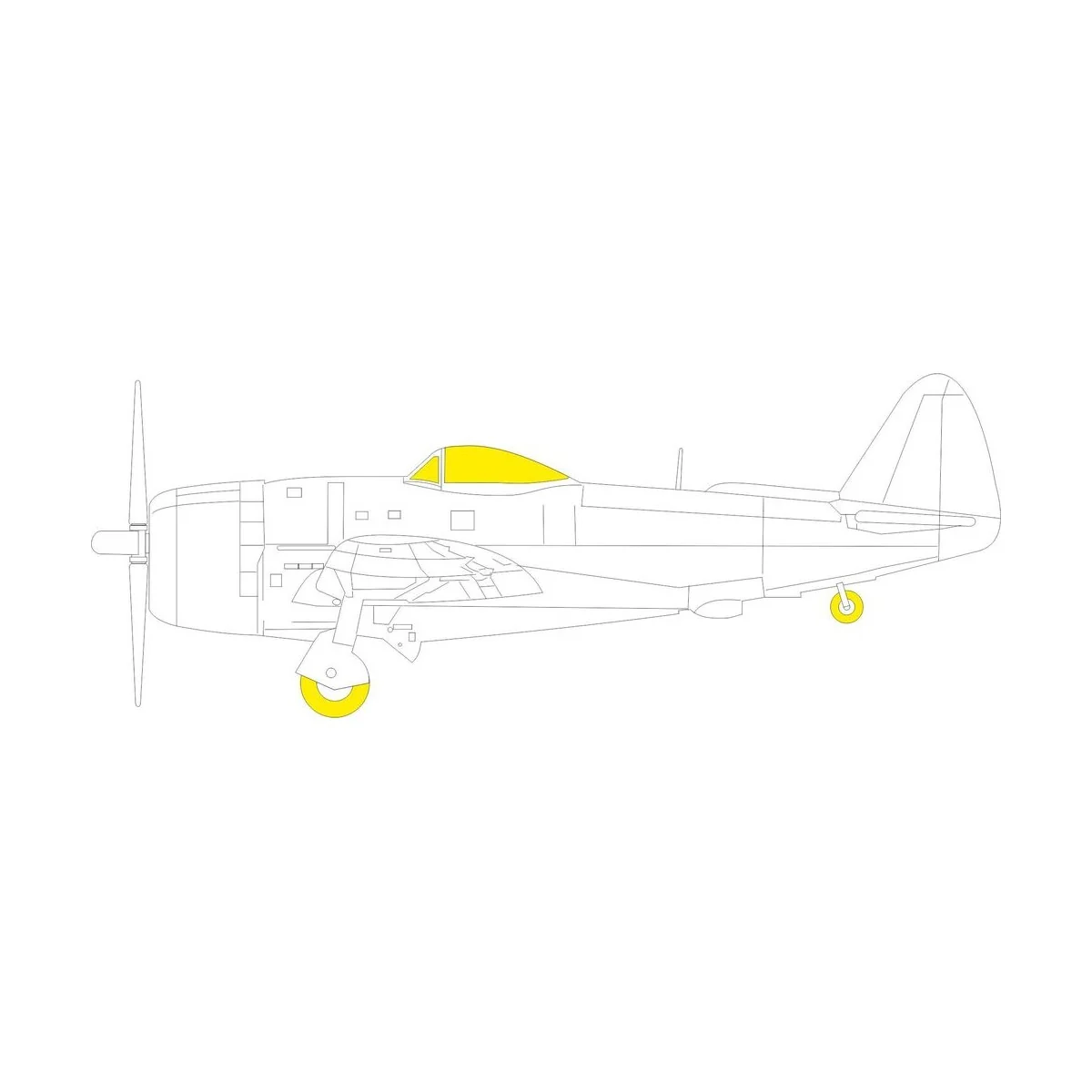 P-47N for ACADEMY - Eduard Accessories EX893