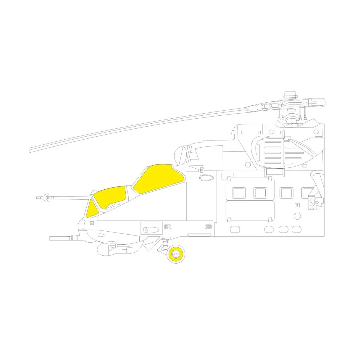 Mi-35M for ZVEZDA - Eduard Accessories EX895