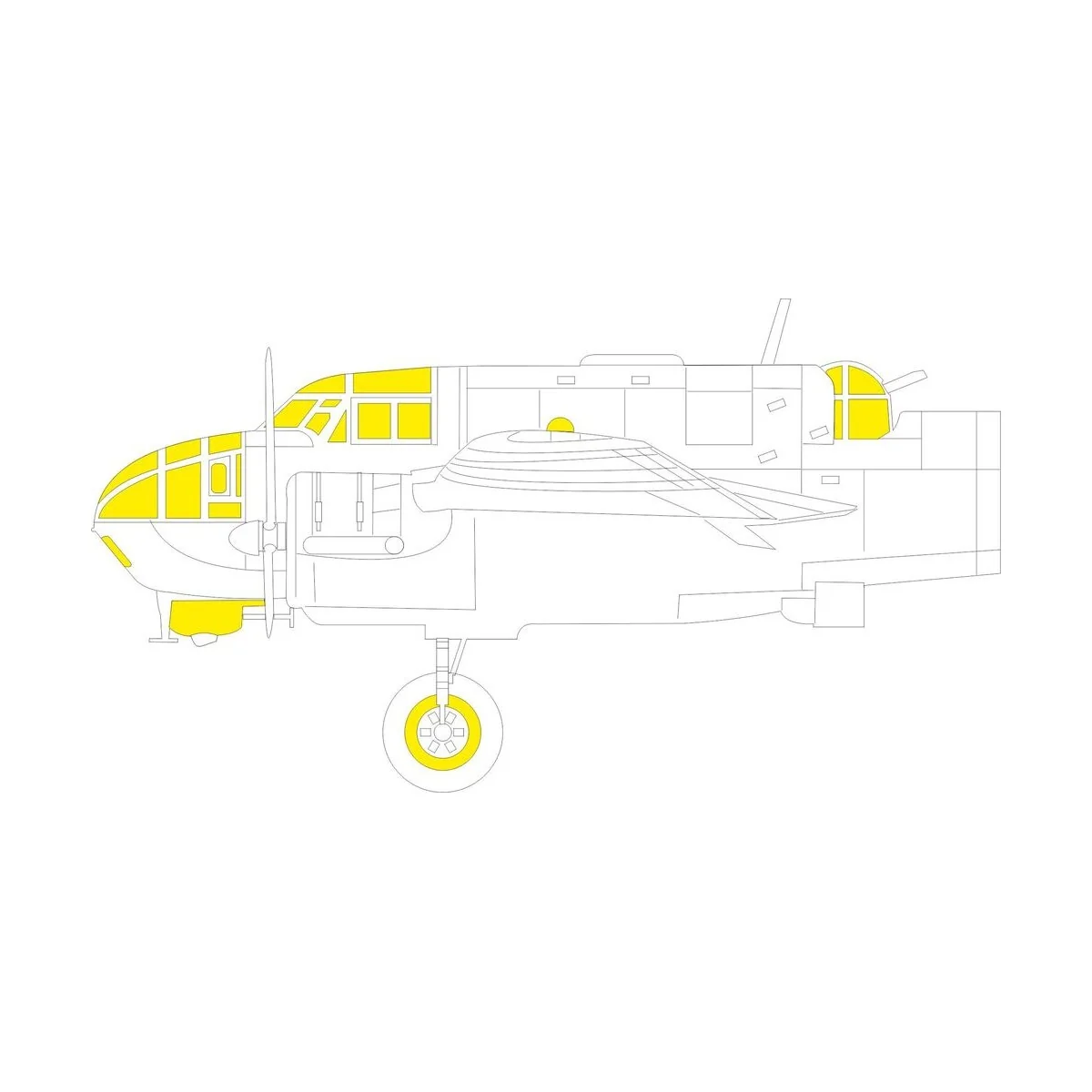 Beaufort Mk.I TFace for ICM, 1/48 - Eduard Accessories EX909