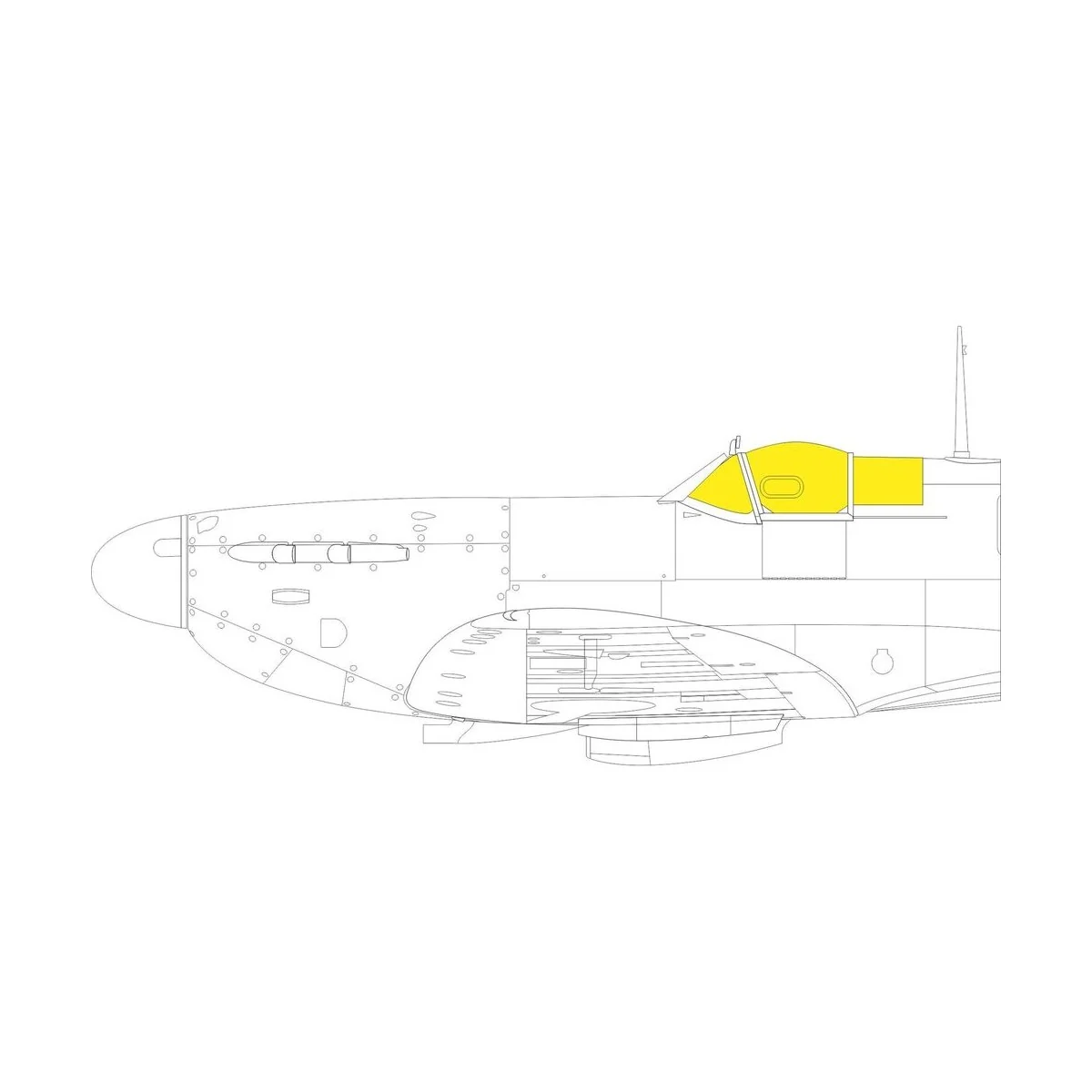 Spitfire Mk.V TFace for EDUARD - Eduard Accessories EX914
