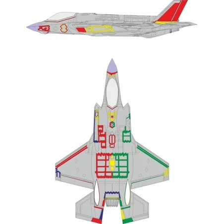F-35A RAM coating early 1/48 TAMIYA, 1/48 - Eduard Accessories EX931