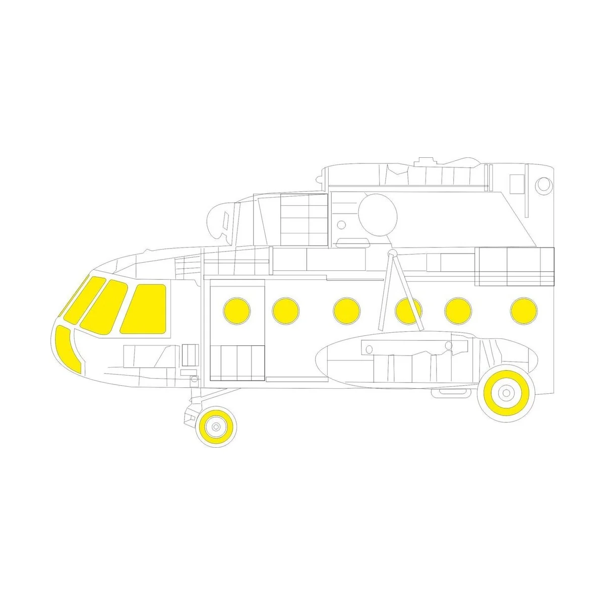 Mi-8MT TFace 1/48 ZVEZDA, 1/48 - Eduard Accessories EX933 Mi-8MT TFace 1/48 ZVEZDA, 1/48 - Eduard Accessories EX933