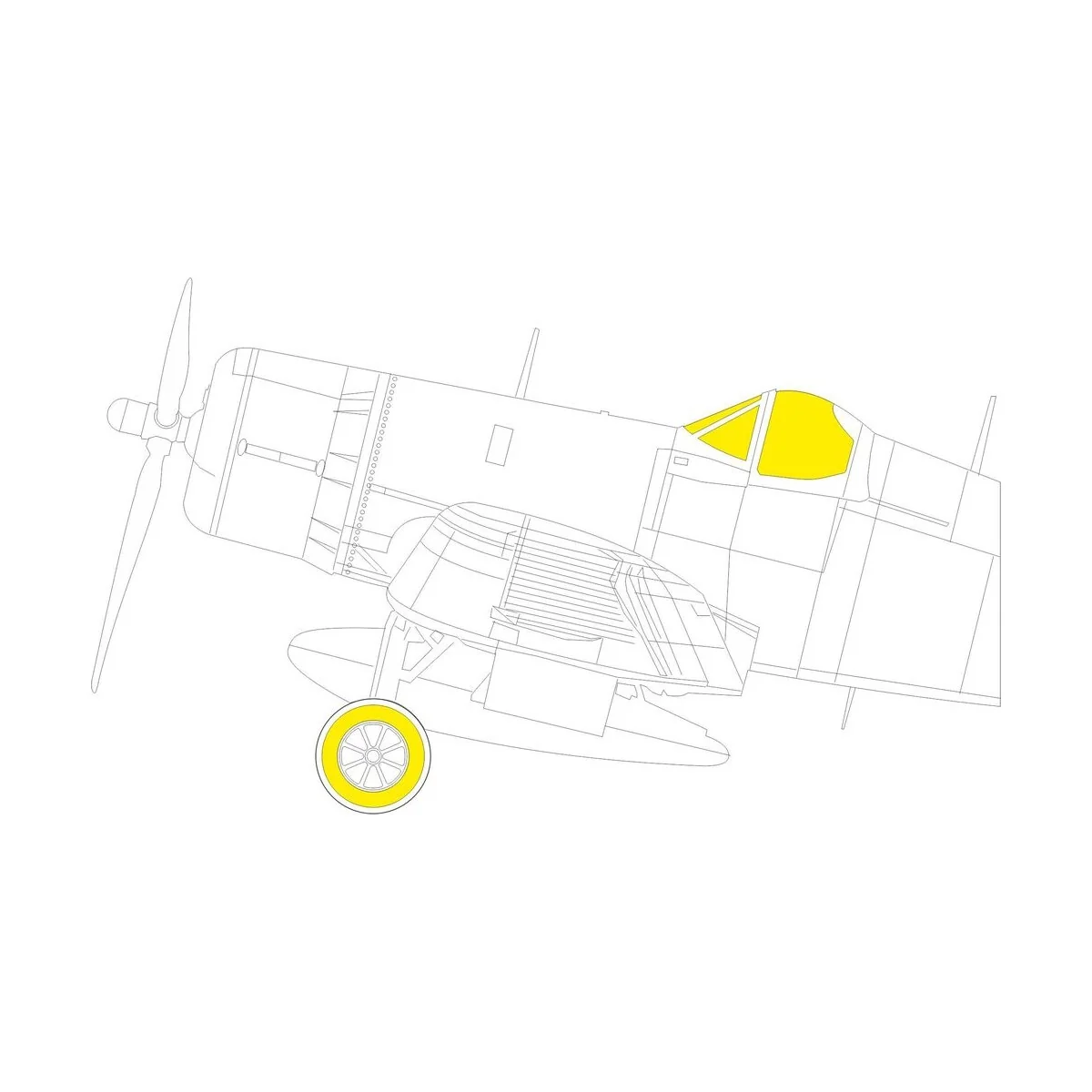 F4U-1D TFace 1/48 HOBBY BOSS, 1/48 - Eduard Accessories EX936