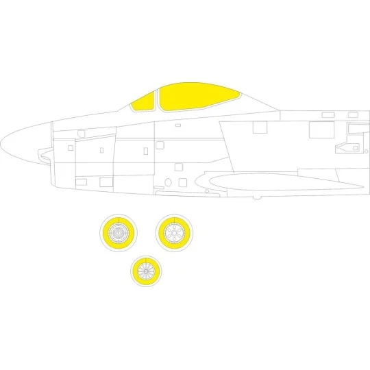 F-86D 1/48 REVELL - Eduard Accessories EX940