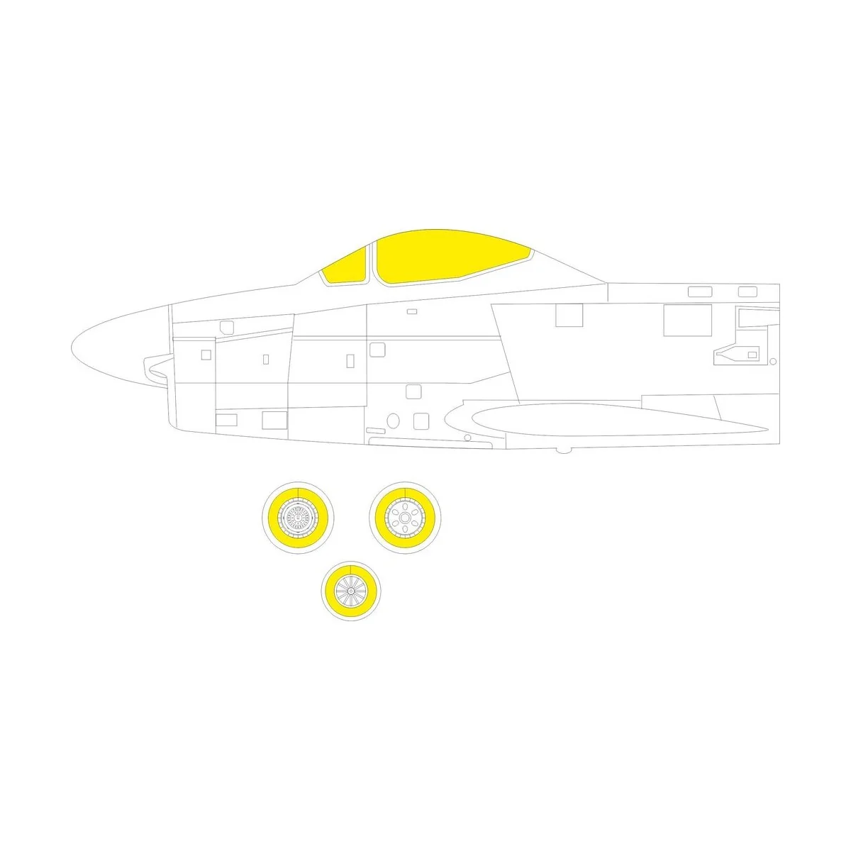 F-86D 1/48 REVELL - Eduard Accessories EX940