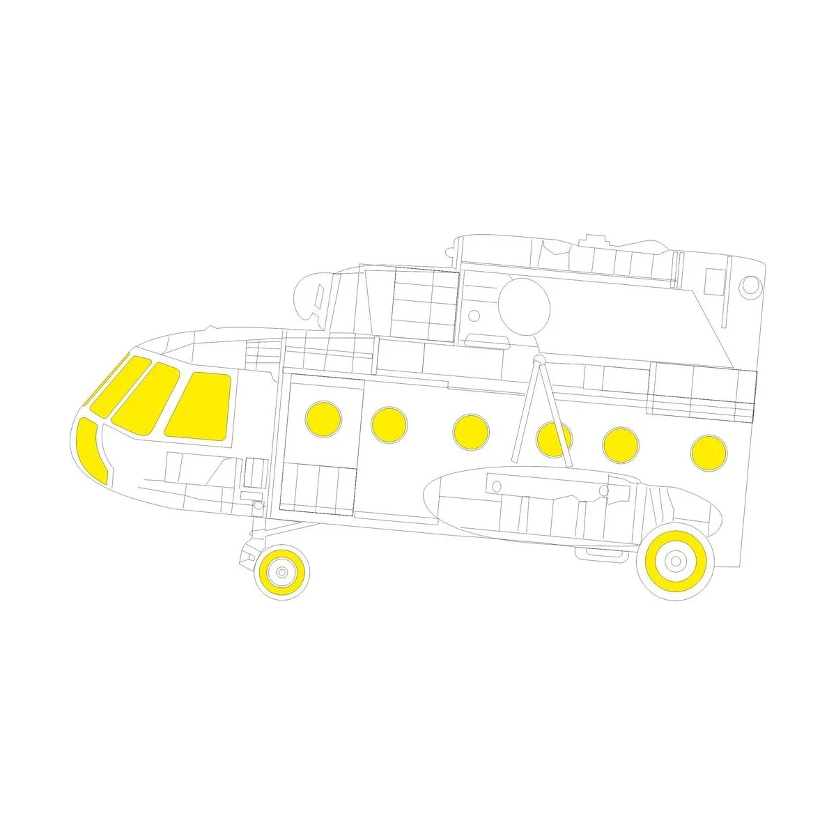 Mi-8MT TFace 1/48 TRUMPETER - Eduard Accessories EX948