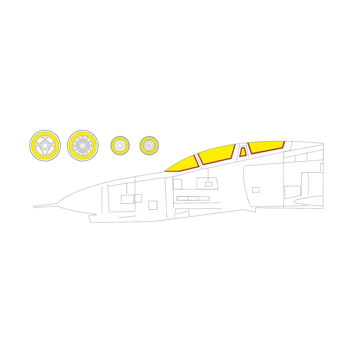 F-4E TFace 1/48 MENG - Eduard Accessories EX950