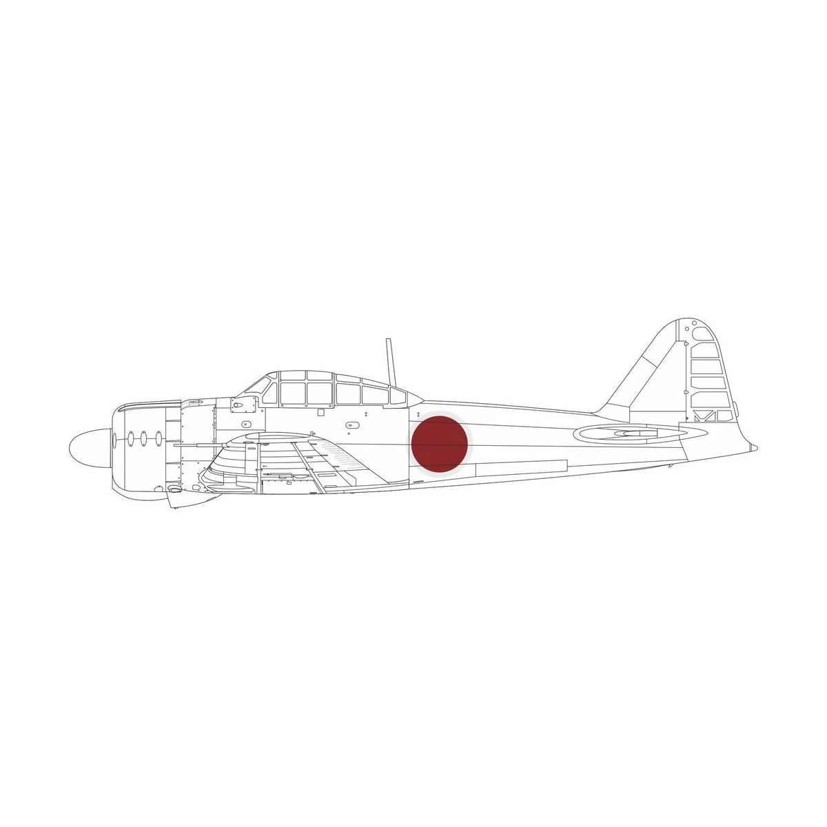 A6M2 Model 21 national insignia 1/48 EDUARD, 1/48 - Eduard Accessor...