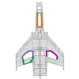 F-4E wheel bays 1/48 MENG - Eduard Accessories EX962
