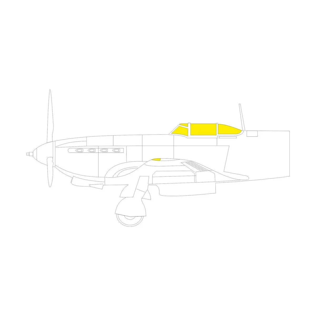 Yak-9T 1/48 ZVEZDA, 1/48 - Eduard Accessories EX974 Yak-9T 1/48 ZVEZDA, 1/48 - Eduard Accessories EX974