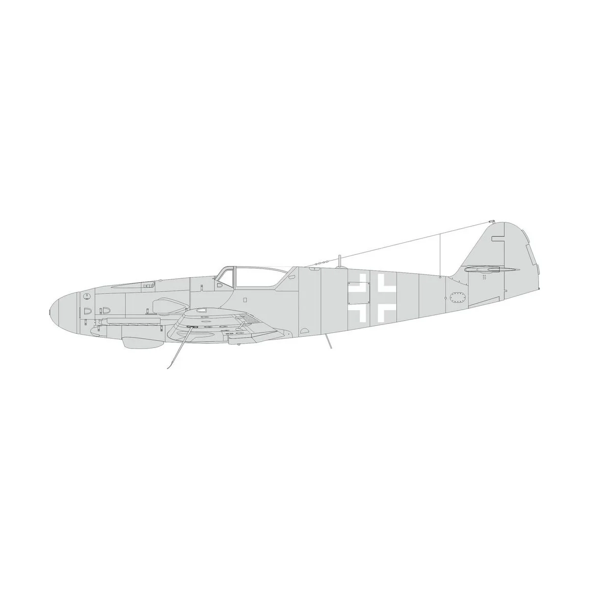 Bf 109K national insignia 1/48 EDUARD, 1/48 - Eduard Accessories EX985