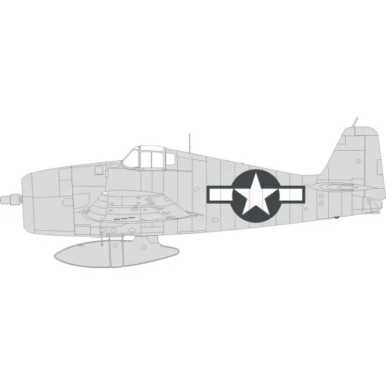 F6F-3 US national insignia, 1/48 - Eduard Accessories EX996
