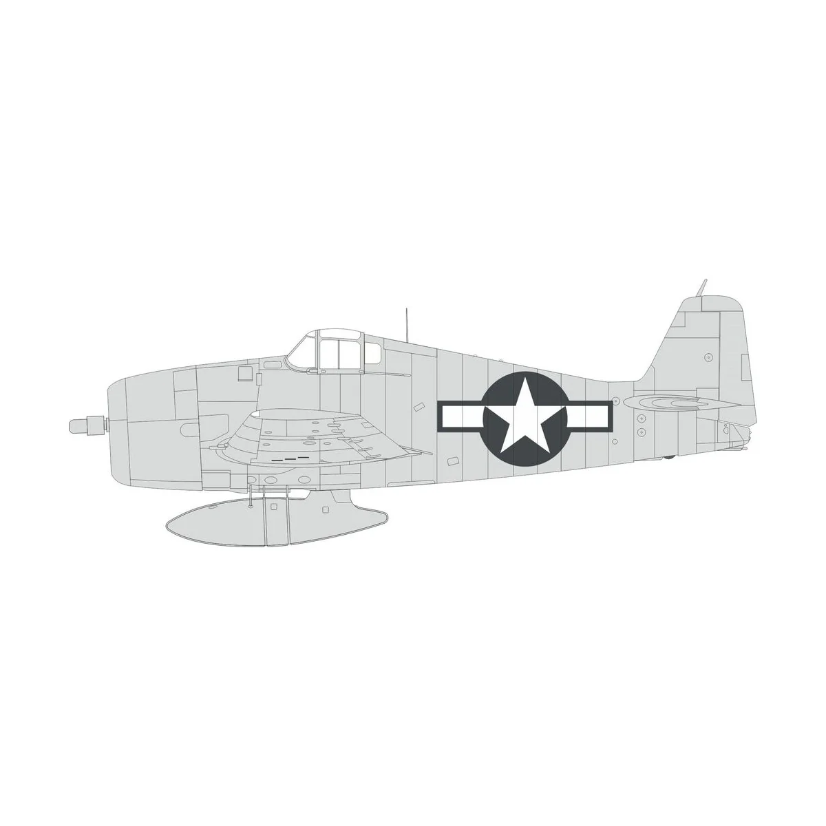 F6F-3 US national insignia, 1/48 - Eduard Accessories EX996