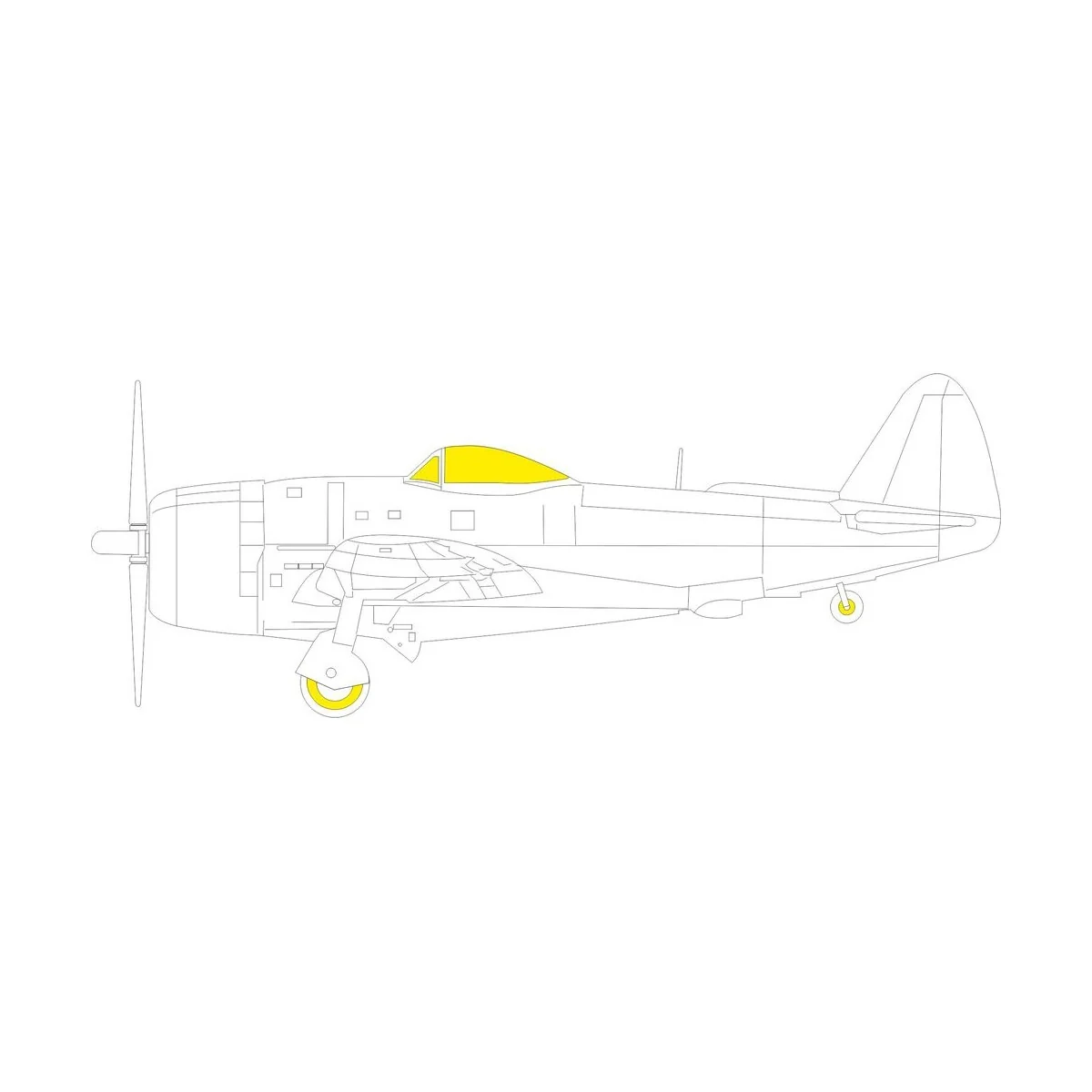 P-47D-25 1/48 - Eduard Accessories EX997